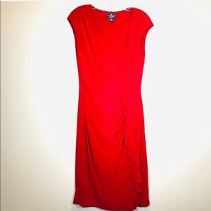 American Living Red Stretchy Dress